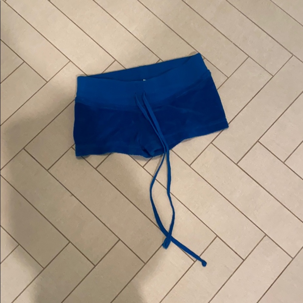 Blue Hard Tail Shorts with Small Stain Girls